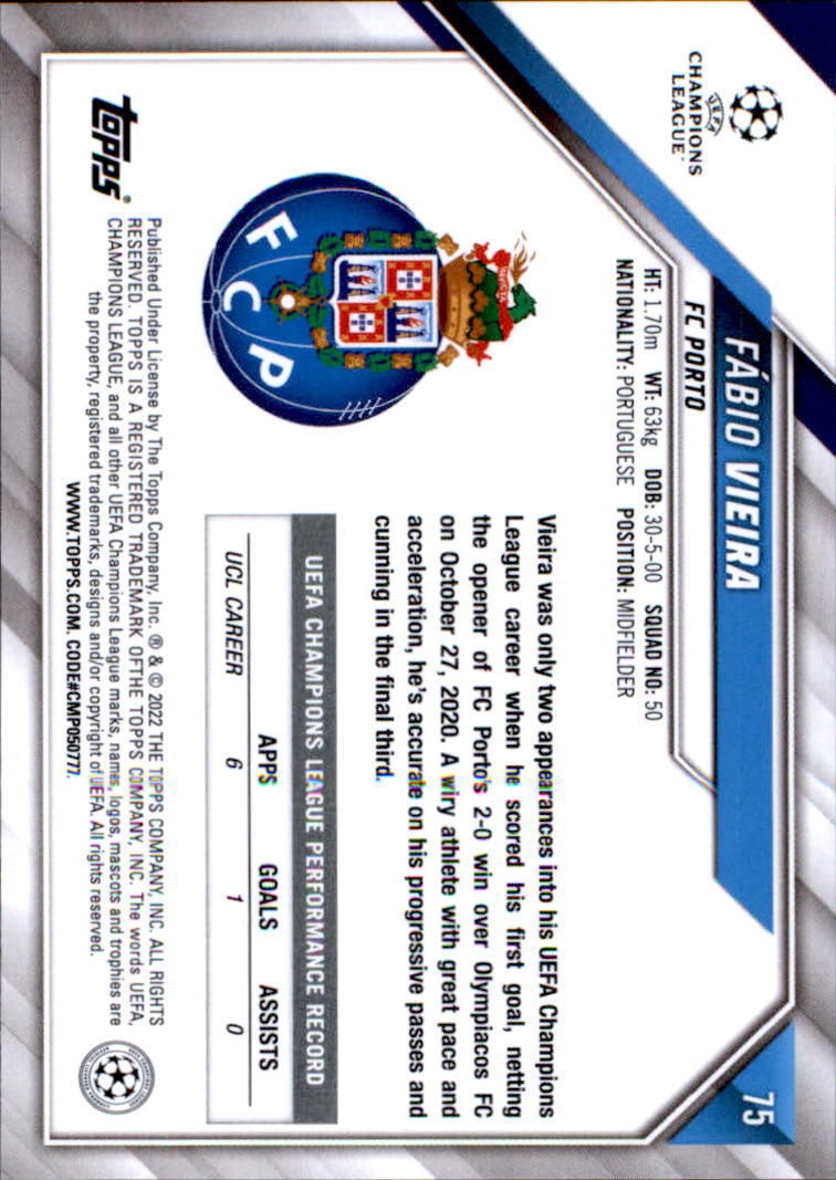 2021-22 Topps UEFA Champions League Soccer Card Pick