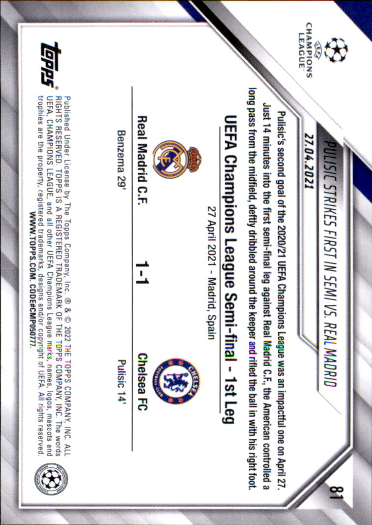 2021-22 Topps UEFA Champions League Soccer Card Pick