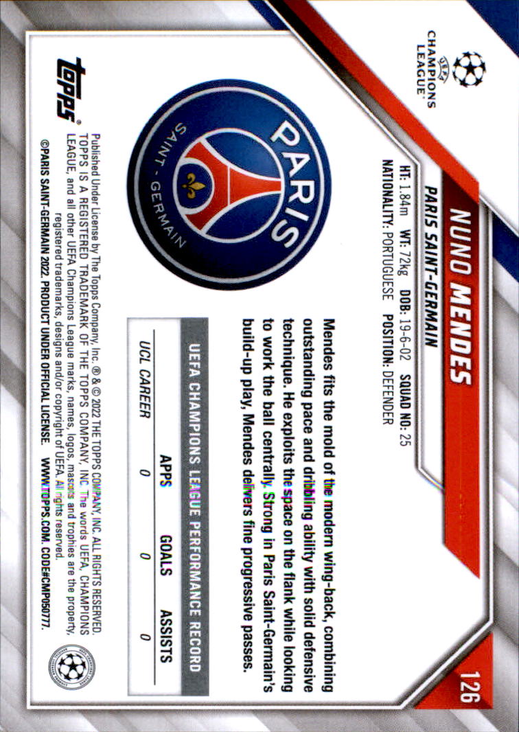 2021-22 Topps UEFA Champions League Soccer Card Pick