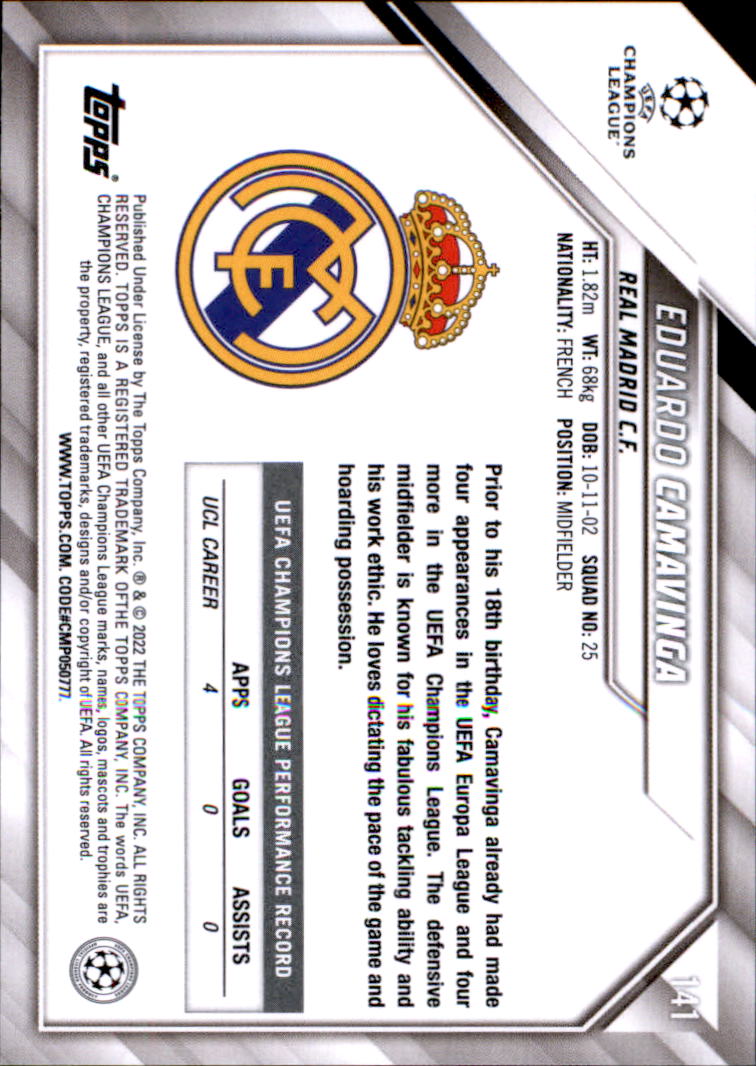 2021-22 Topps UEFA Champions League Soccer Card Pick