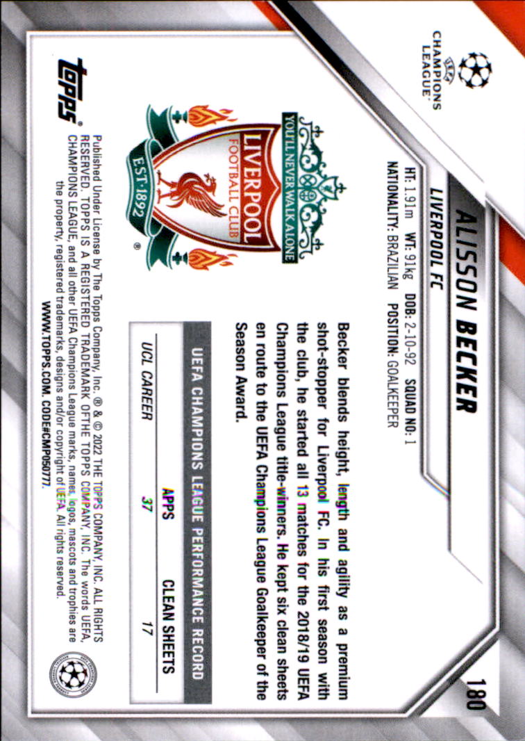 2021-22 Topps UEFA Champions League Soccer Card Pick