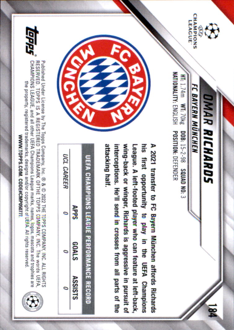 2021-22 Topps UEFA Champions League Soccer Card Pick