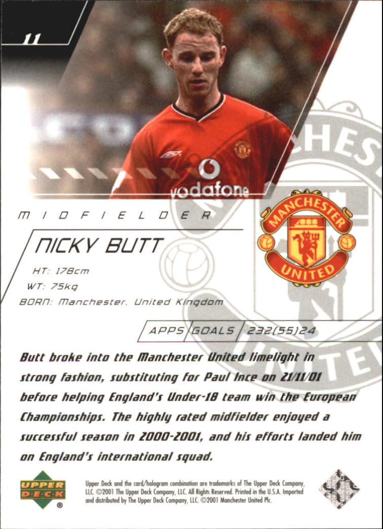 - You Pick A6418 2001 Upper Deck Manchester United #s 1-135 10+ FREE SHIP 