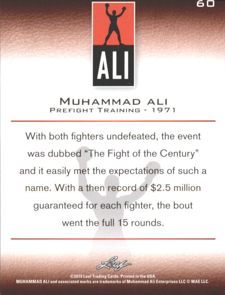 2011 Leaf Muhammad Ali Boxing Card Pick - Picture 21 of 53