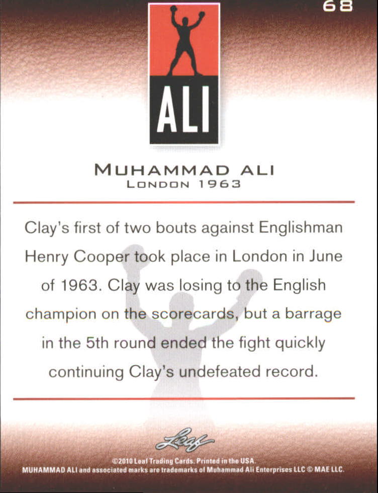 2011 Leaf Muhammad Ali Boxing Card Pick - Picture 27 of 53