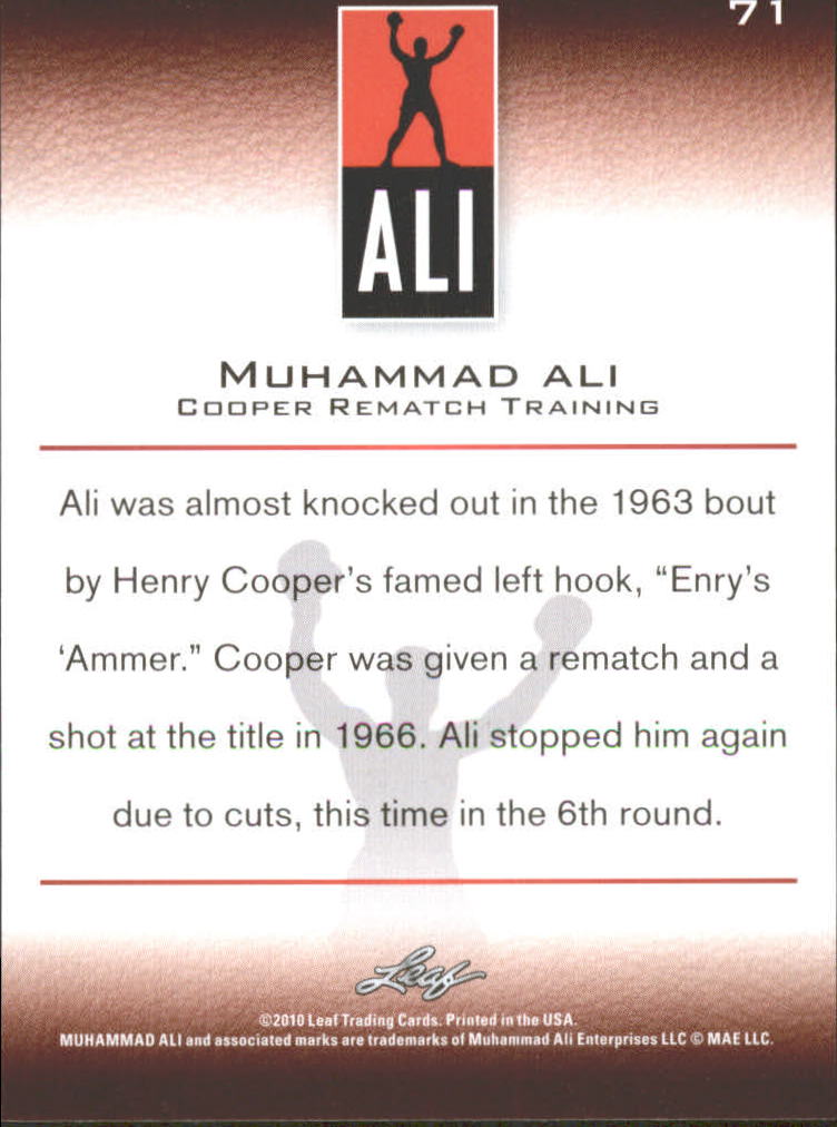 2011 Leaf Muhammad Ali Boxing Card Pick - Picture 29 of 53