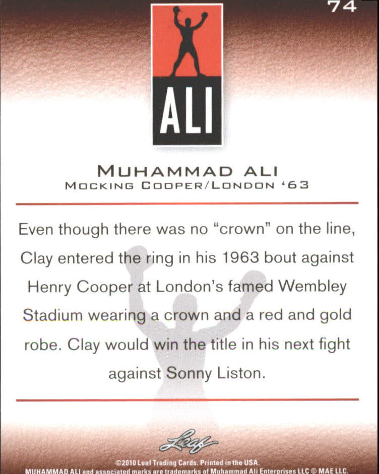 2011 Leaf Muhammad Ali Boxing Card Pick - Picture 31 of 53