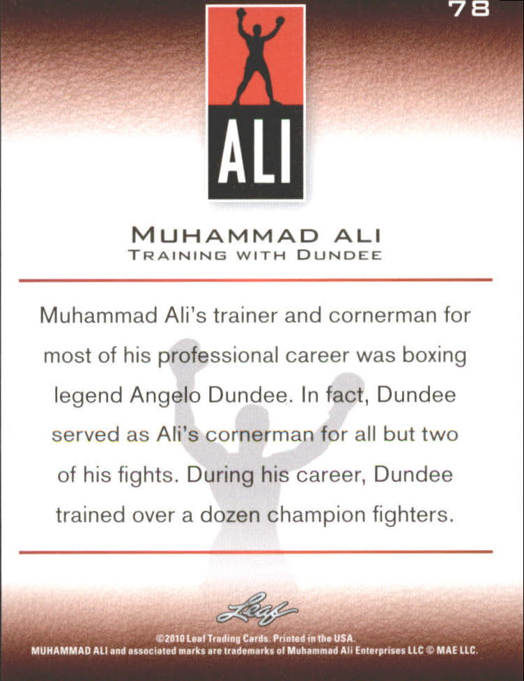2011 Leaf Muhammad Ali Boxing Card Pick - Picture 35 of 53