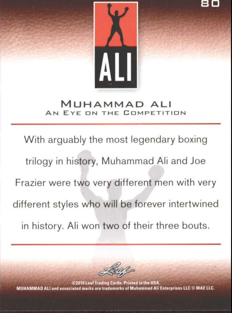 2011 Leaf Muhammad Ali Boxing Card Pick - Picture 37 of 53