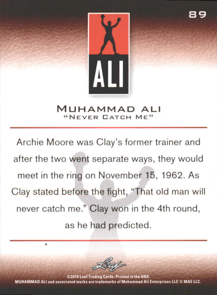 2011 Leaf Muhammad Ali Boxing Card Pick - Picture 45 of 53