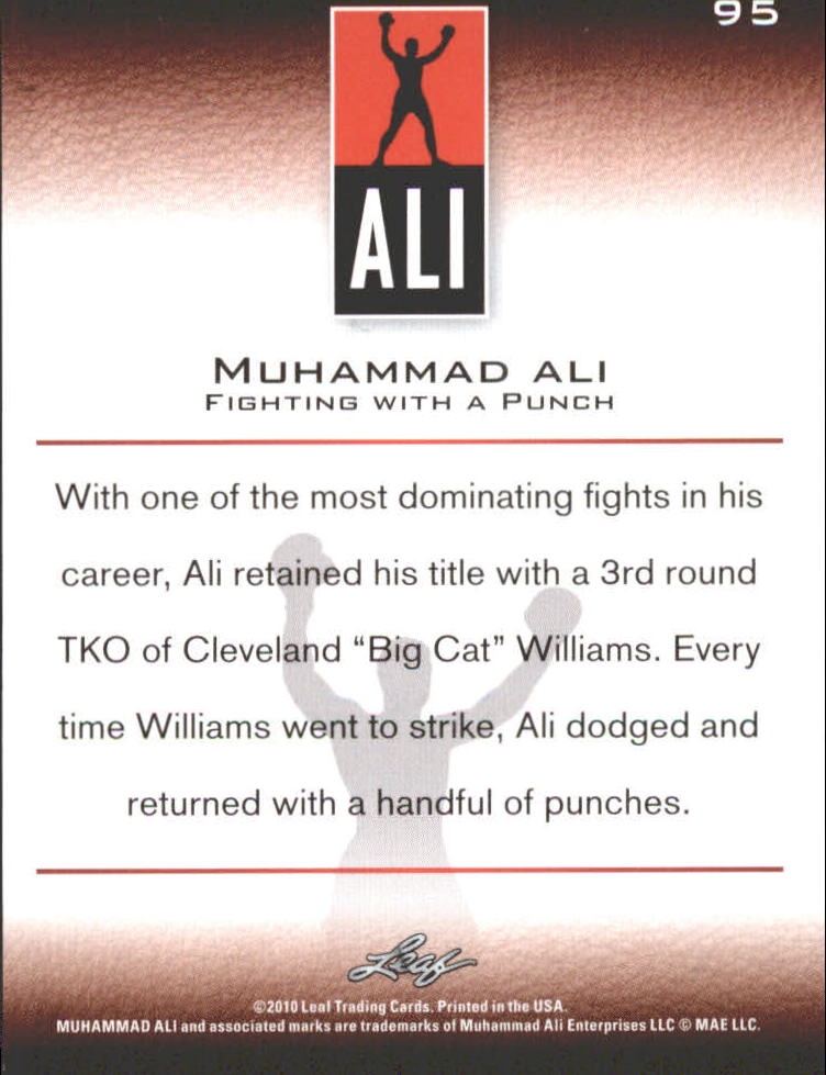 2011 Leaf Muhammad Ali Boxing Card Pick - Picture 49 of 53
