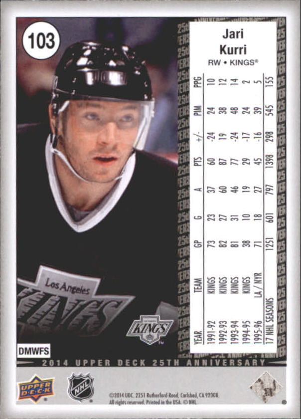 B0487- 2014 Upper Deck 25th Anniversary #s 1-150+ -You Pick- 15+ FREE US SHIP