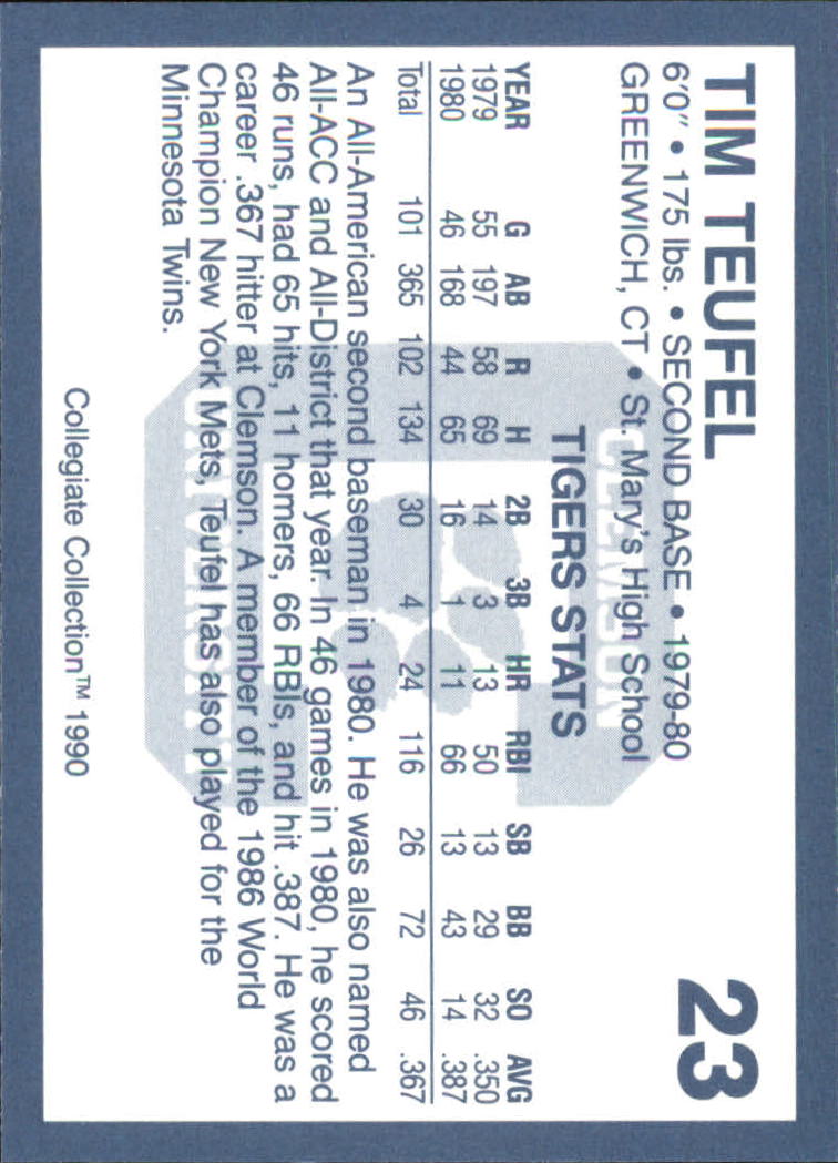A9504- 1990-91 Clemson Collegiate Collection 1-200 -You Pick- 15+ FREE US SHIP - Picture 47 of 395