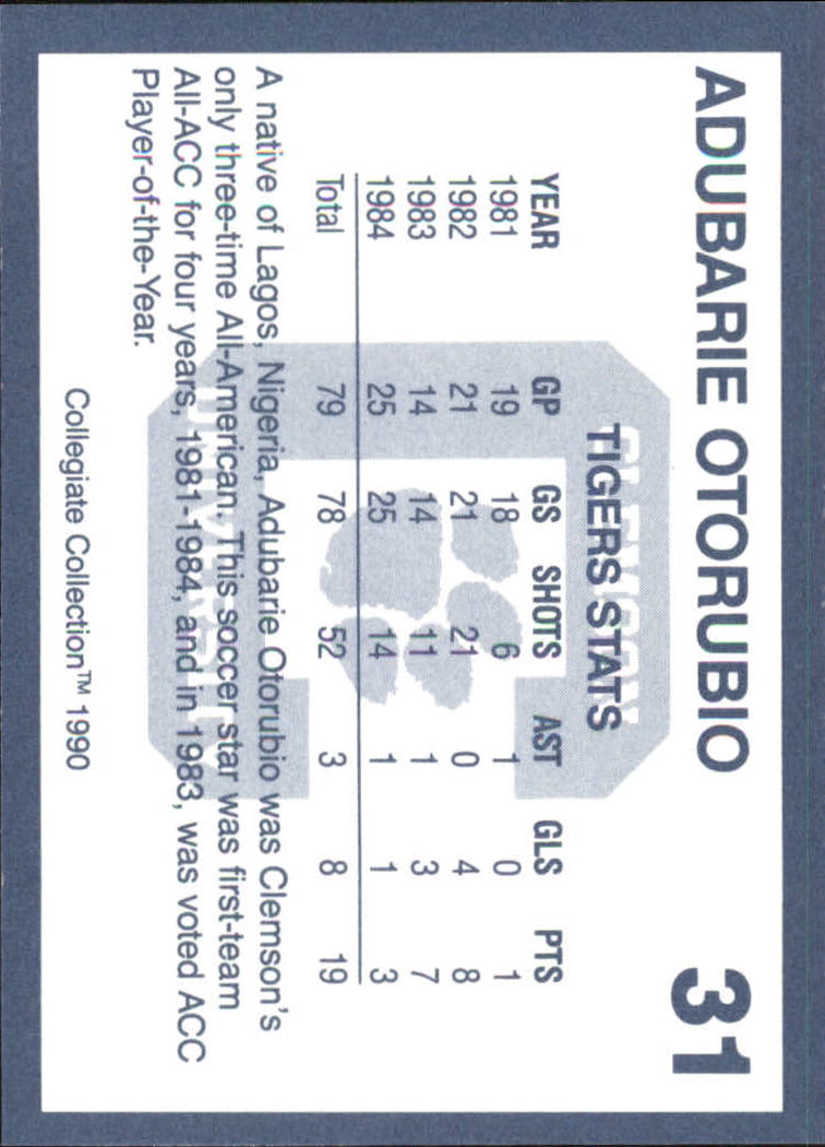 A9504- 1990-91 Clemson Collegiate Collection 1-200 -You Pick- 15+ FREE US SHIP - Picture 61 of 395