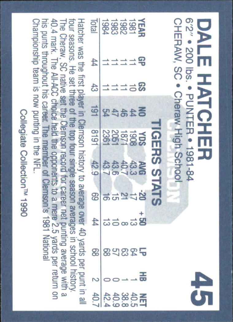 A9504- 1990-91 Clemson Collegiate Collection 1-200 -You Pick- 15+ FREE US SHIP - Picture 89 of 395