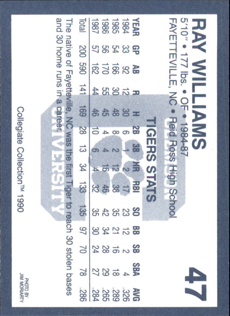 A9504- 1990-91 Clemson Collegiate Collection 1-200 -You Pick- 15+ FREE US SHIP - Picture 93 of 395