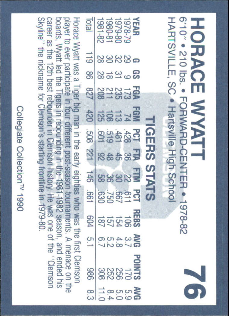 A9504- 1990-91 Clemson Collegiate Collection 1-200 -You Pick- 15+ FREE US SHIP - Picture 149 of 395