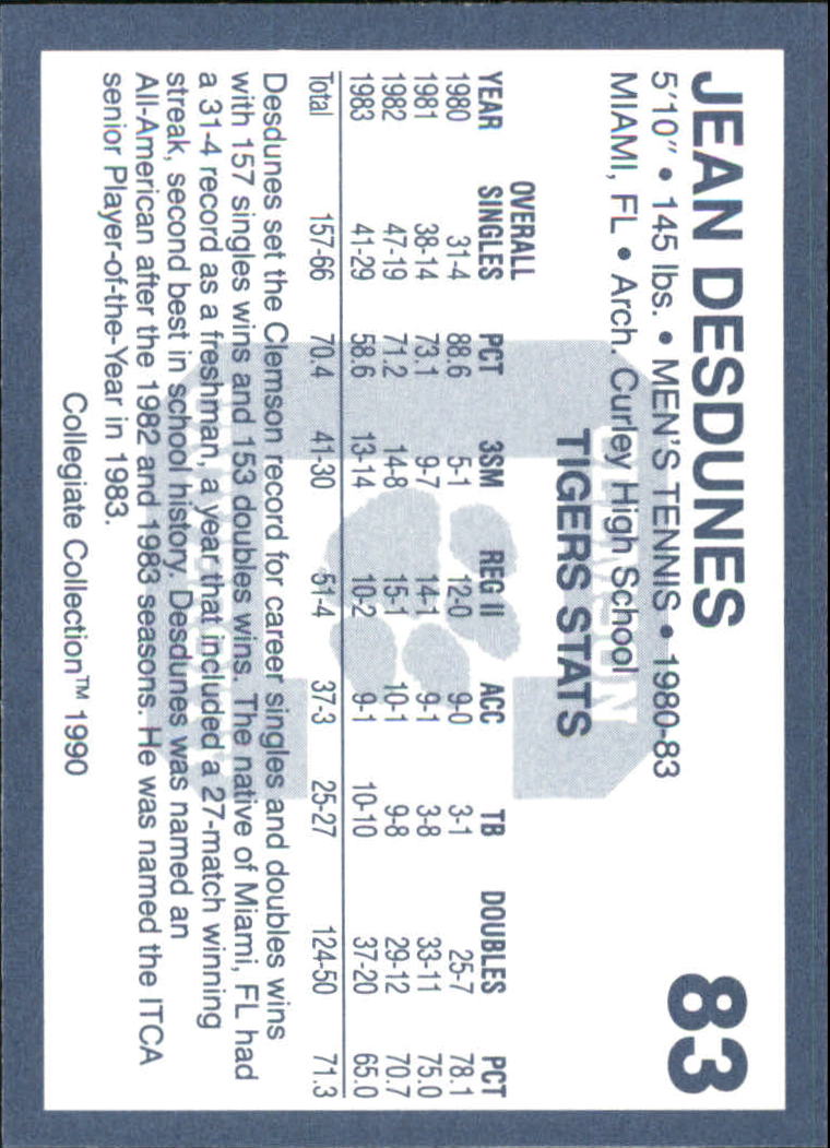 A9504- 1990-91 Clemson Collegiate Collection 1-200 -You Pick- 15+ FREE US SHIP - Picture 163 of 395