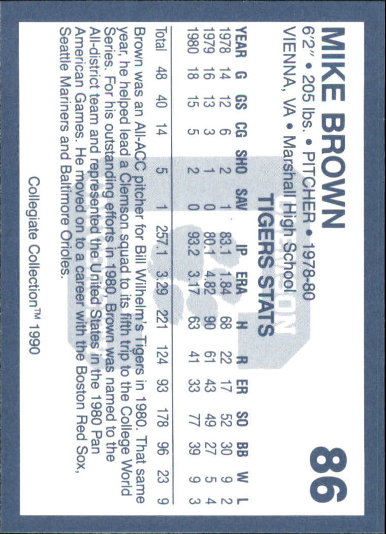 A9504- 1990-91 Clemson Collegiate Collection 1-200 -You Pick- 15+ FREE US SHIP - Picture 169 of 395