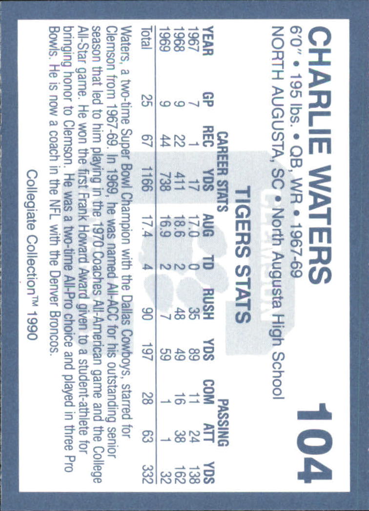 A9504- 1990-91 Clemson Collegiate Collection 1-200 -You Pick- 15+ FREE US SHIP - Picture 205 of 395
