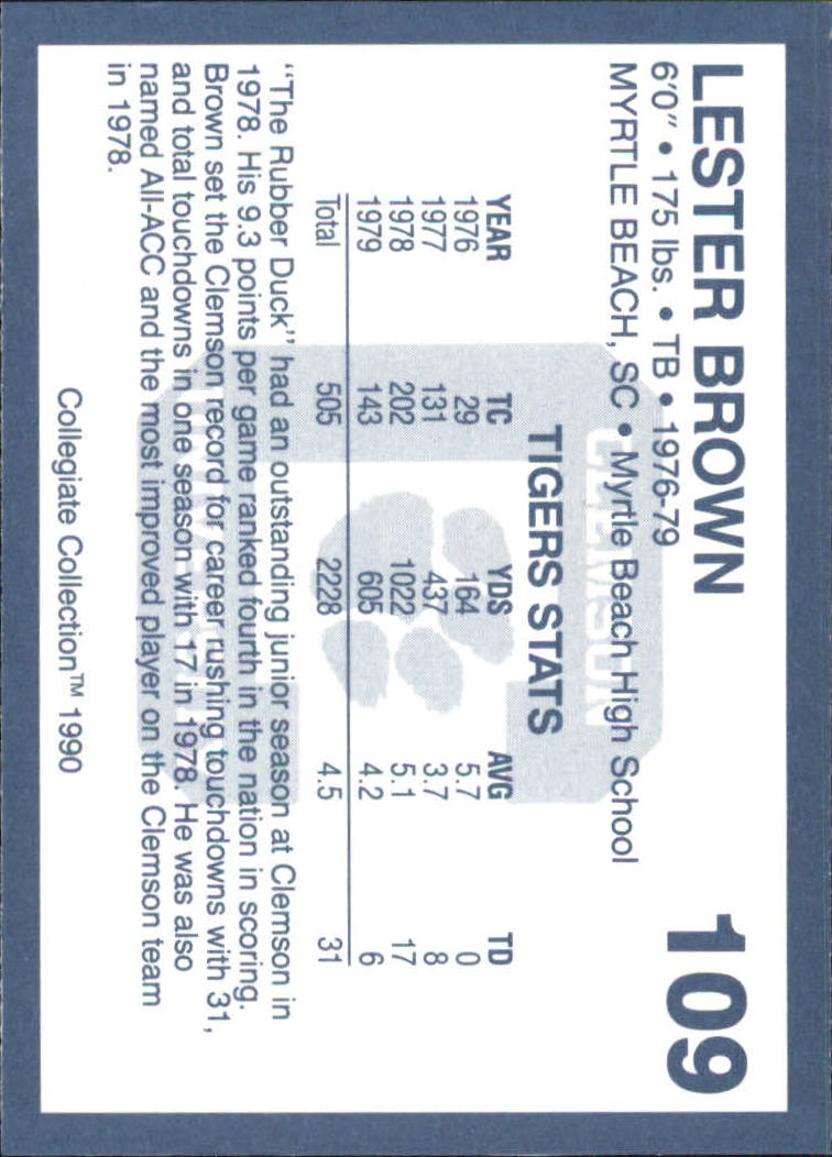 A9504- 1990-91 Clemson Collegiate Collection 1-200 -You Pick- 15+ FREE US SHIP - Picture 215 of 395