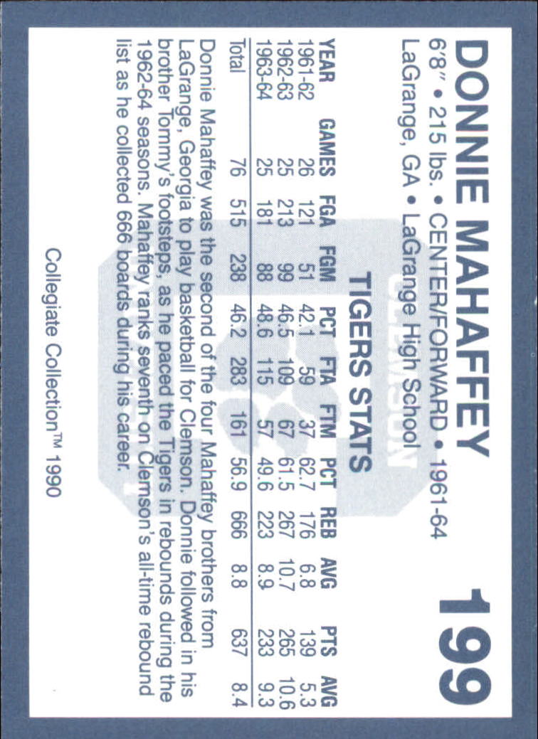 A9504- 1990-91 Clemson Collegiate Collection 1-200 -You Pick- 15+ FREE US SHIP - Picture 393 of 395