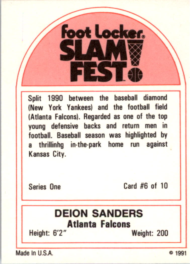 1991 Foot Locker Slam Fest Multi-Sport Cards - Picture 13 of 57