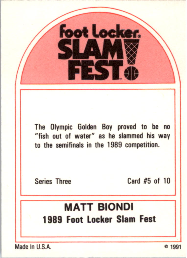1991 Foot Locker Slam Fest Multi-Sport Cards - Picture 49 of 57