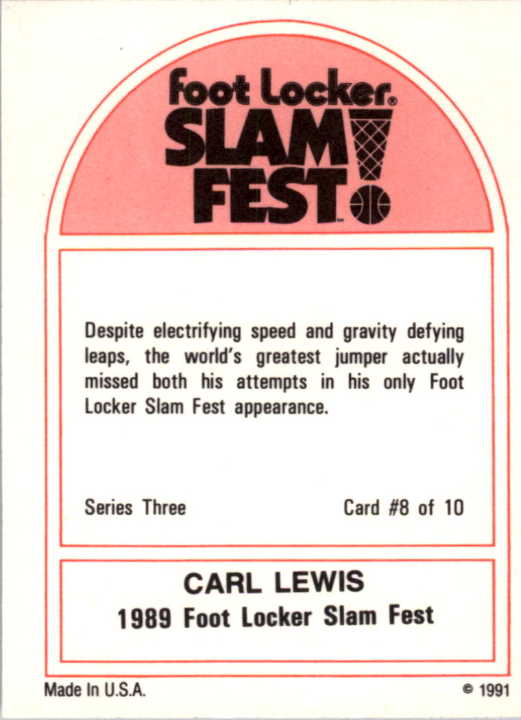 1991 Foot Locker Slam Fest Multi-Sport Cards - Picture 53 of 57