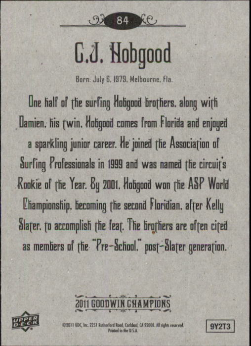 2011 Upper Deck Goodwin Champions Trading Card Pick - Picture 148 of 357