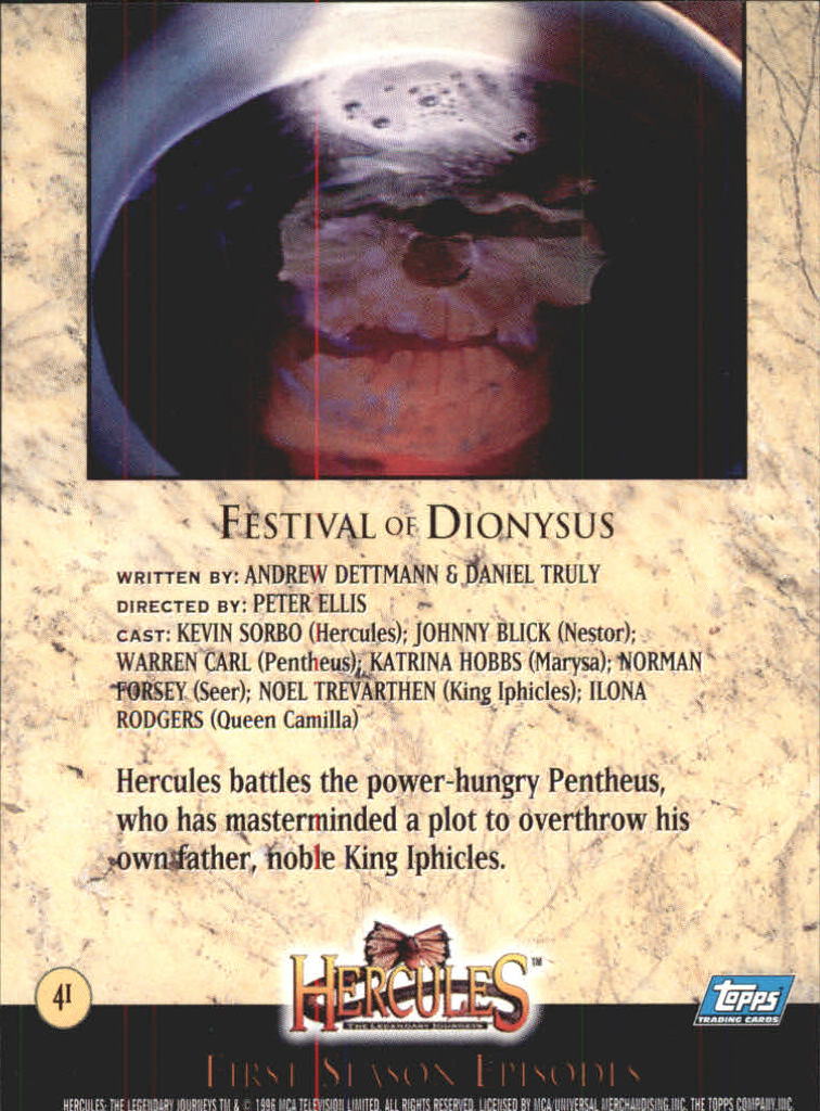 B2276- 1996 Hercules The Legendary Journeys 1-90 -You Pick- 15+ FREE US SHIP - Picture 63 of 145