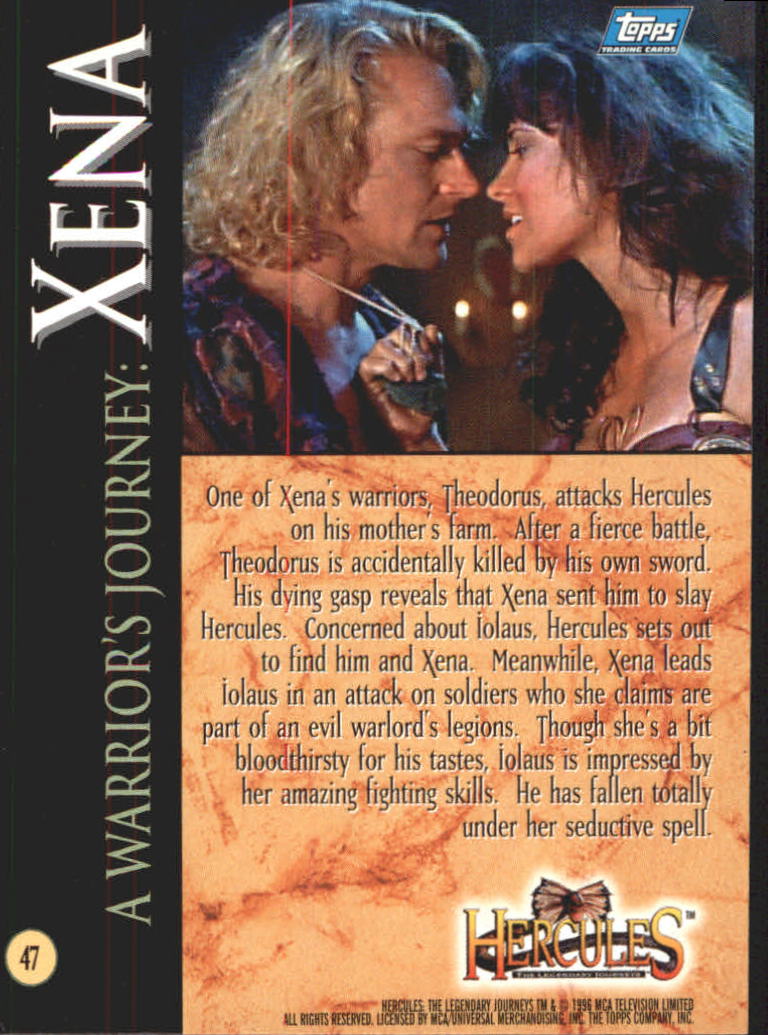 B2276- 1996 Hercules The Legendary Journeys 1-90 -You Pick- 15+ FREE US SHIP - Picture 73 of 145