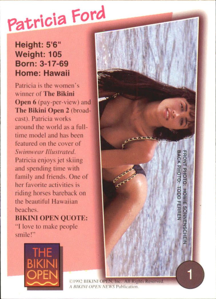 A4495- 1992 Bikini Open Collector Card #s 1-45 -You Pick- 10+ FREE US SHIP