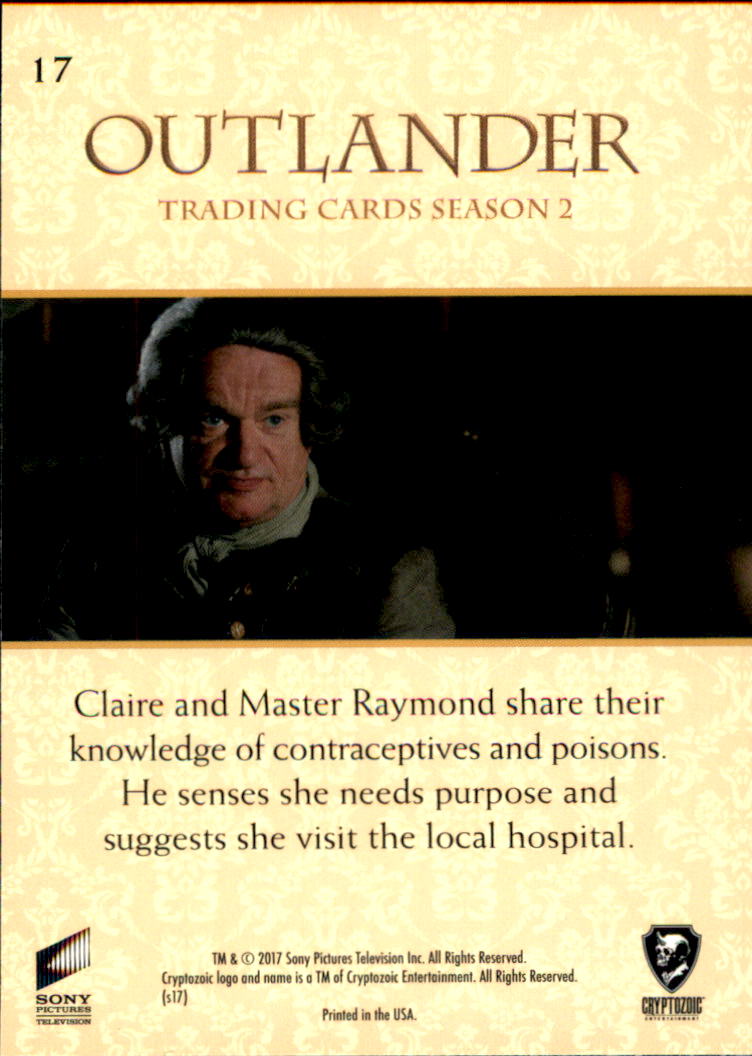 OUTLANDER Season 1 Silver Foil Crest Trading Card Pick Your Card FREE SHIPPING 