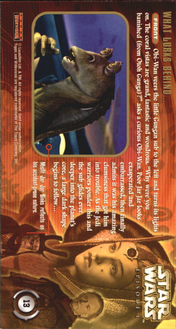 B0310- 1999 Star Wars Episode One Widevision Cards -You Pick- 15+ DARMOWA WYSYŁKA Z USA - Zdjęcie 27 z 161
