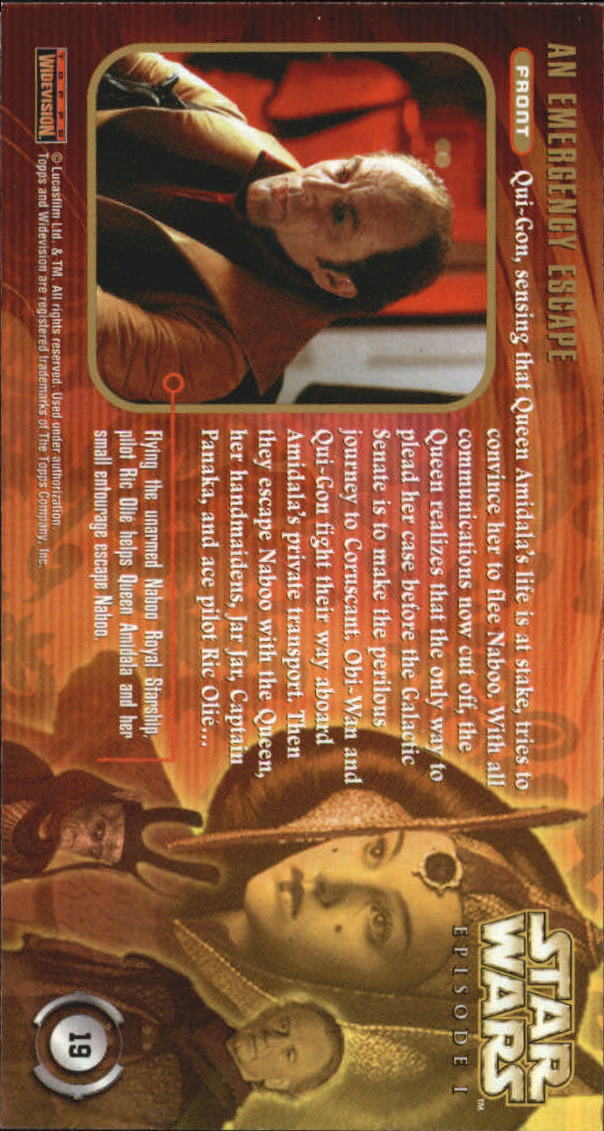 B0310- 1999 Star Wars Episode One Widevision Cards -You Pick- 15+ DARMOWA WYSYŁKA Z USA - Zdjęcie 39 z 161