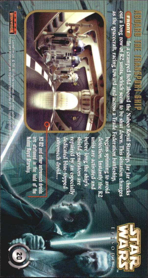 B0310- 1999 Star Wars Episode One Widevision Cards -You Pick- 15+ DARMOWA WYSYŁKA Z USA - Zdjęcie 41 z 161