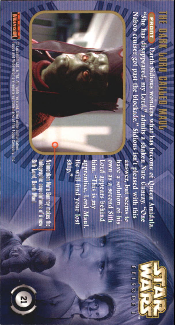B0310- 1999 Star Wars Episode One Widevision Cards -You Pick- 15+ DARMOWA WYSYŁKA Z USA - Zdjęcie 43 z 161