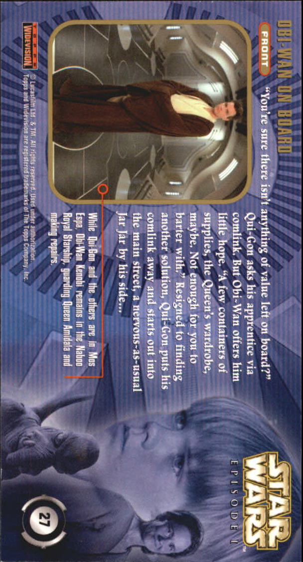 B0310- 1999 Star Wars Episode One Widevision Cards -You Pick- 15+ DARMOWA WYSYŁKA Z USA - Zdjęcie 55 z 161