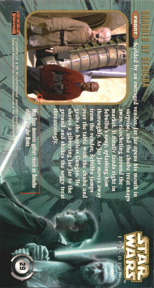 B0310- 1999 Star Wars Episode One Widevision Cards -You Pick- 15+ DARMOWA WYSYŁKA Z USA - Zdjęcie 59 z 161