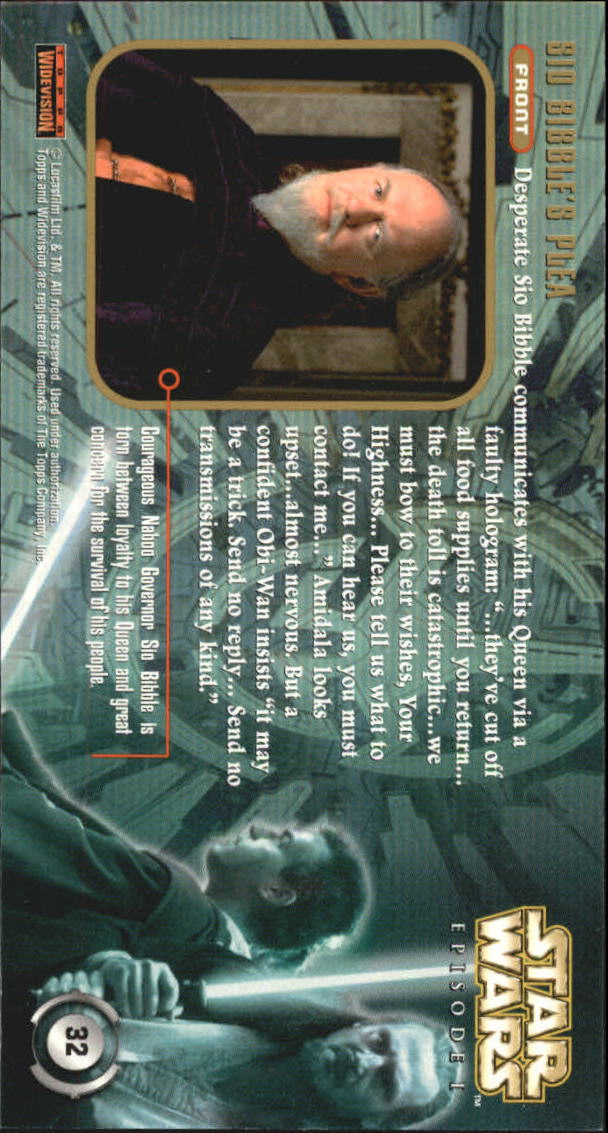 B0310- 1999 Star Wars Episode One Widevision Cards -You Pick- 15+ DARMOWA WYSYŁKA Z USA - Zdjęcie 65 z 161