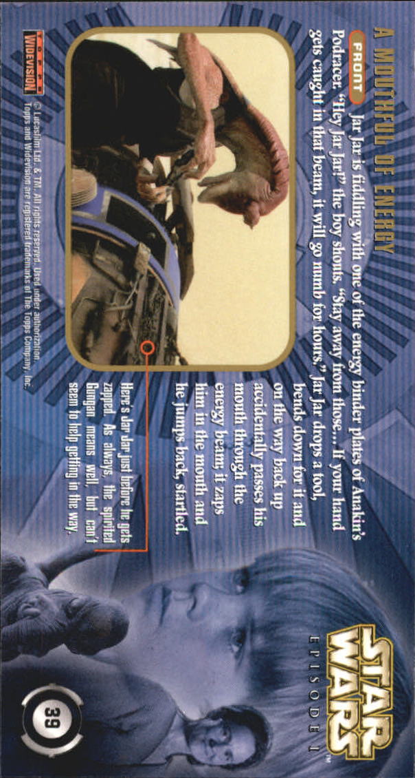 B0310- 1999 Star Wars Episode One Widevision Cards -You Pick- 15+ DARMOWA WYSYŁKA Z USA - Zdjęcie 79 z 161