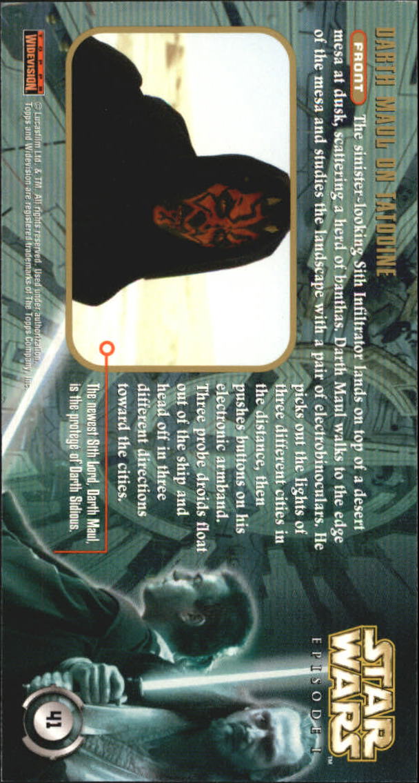 B0310- 1999 Star Wars Episode One Widevision Cards -You Pick- 15+ DARMOWA WYSYŁKA Z USA - Zdjęcie 83 z 161