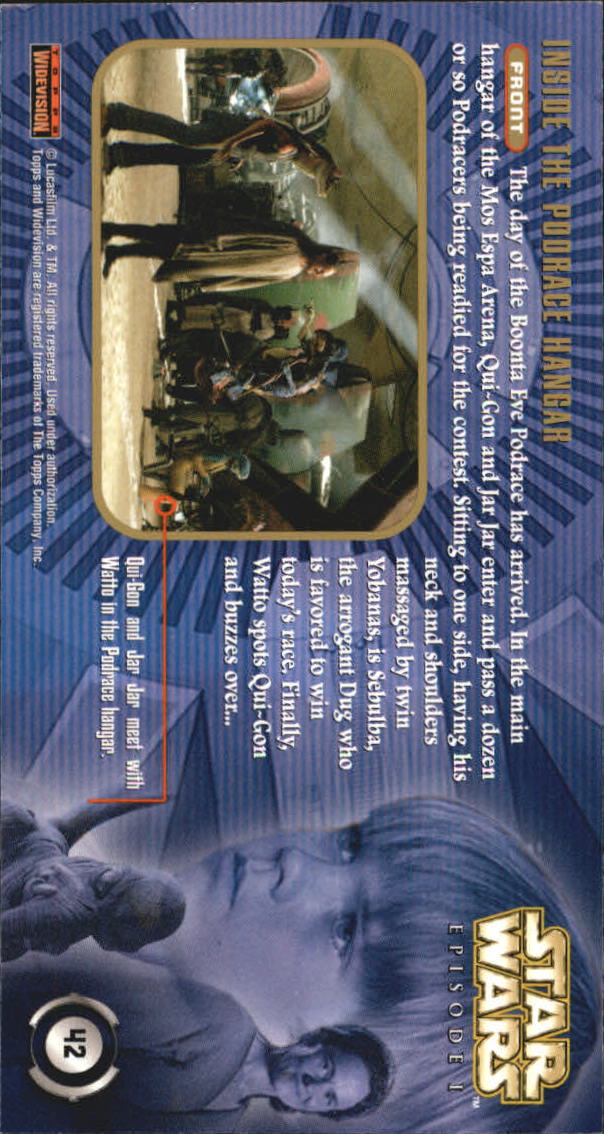 B0310- 1999 Star Wars Episode One Widevision Cards -You Pick- 15+ DARMOWA WYSYŁKA Z USA - Zdjęcie 85 z 161