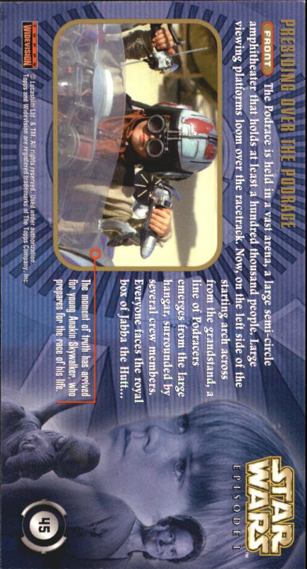 B0310- 1999 Star Wars Episode One Widevision Cards -You Pick- 15+ DARMOWA WYSYŁKA Z USA - Zdjęcie 91 z 161