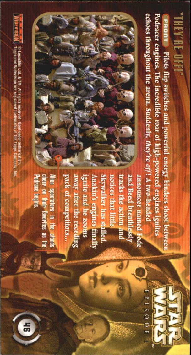 B0310- 1999 Star Wars Episode One Widevision Cards -You Pick- 15+ DARMOWA WYSYŁKA Z USA - Zdjęcie 93 z 161