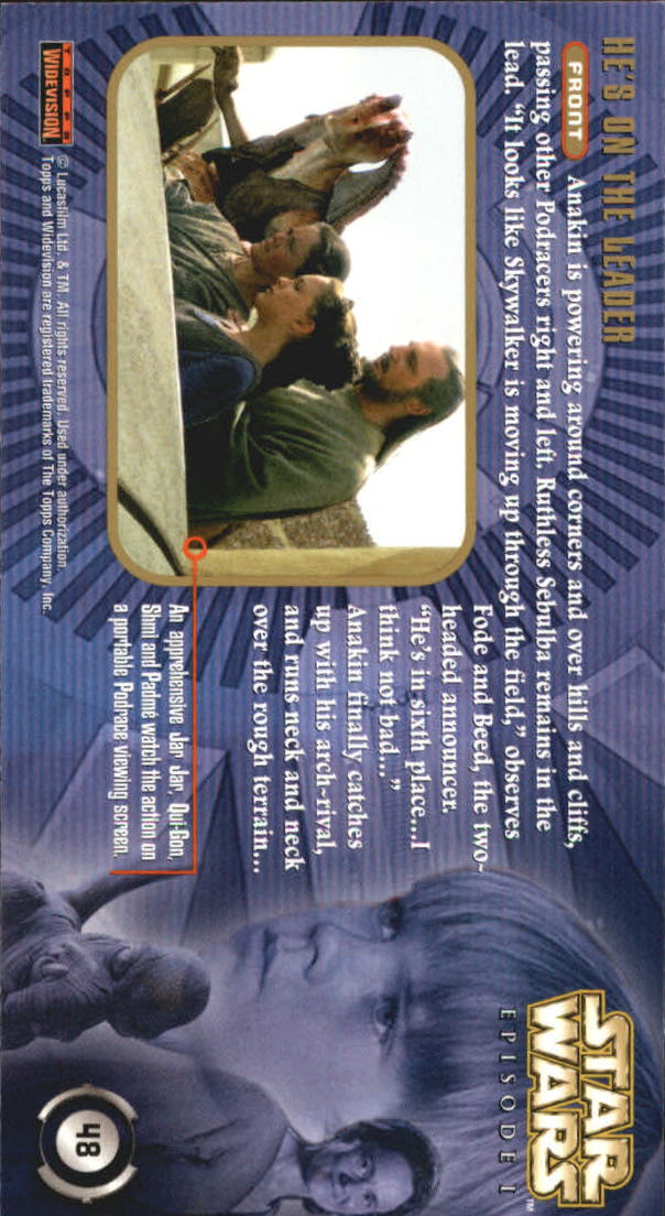 B0310- 1999 Star Wars Episode One Widevision Cards -You Pick- 15+ DARMOWA WYSYŁKA Z USA - Zdjęcie 97 z 161
