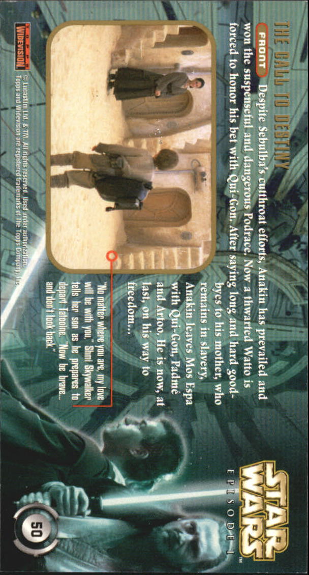 B0310- 1999 Star Wars Episode One Widevision Cards -You Pick- 15+ DARMOWA WYSYŁKA Z USA - Zdjęcie 101 z 161