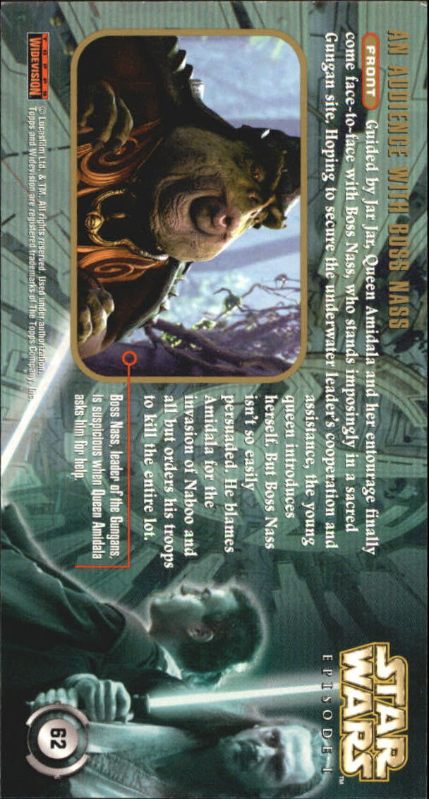 B0310- 1999 Star Wars Episode One Widevision Cards -You Pick- 15+ DARMOWA WYSYŁKA Z USA - Zdjęcie 125 z 161