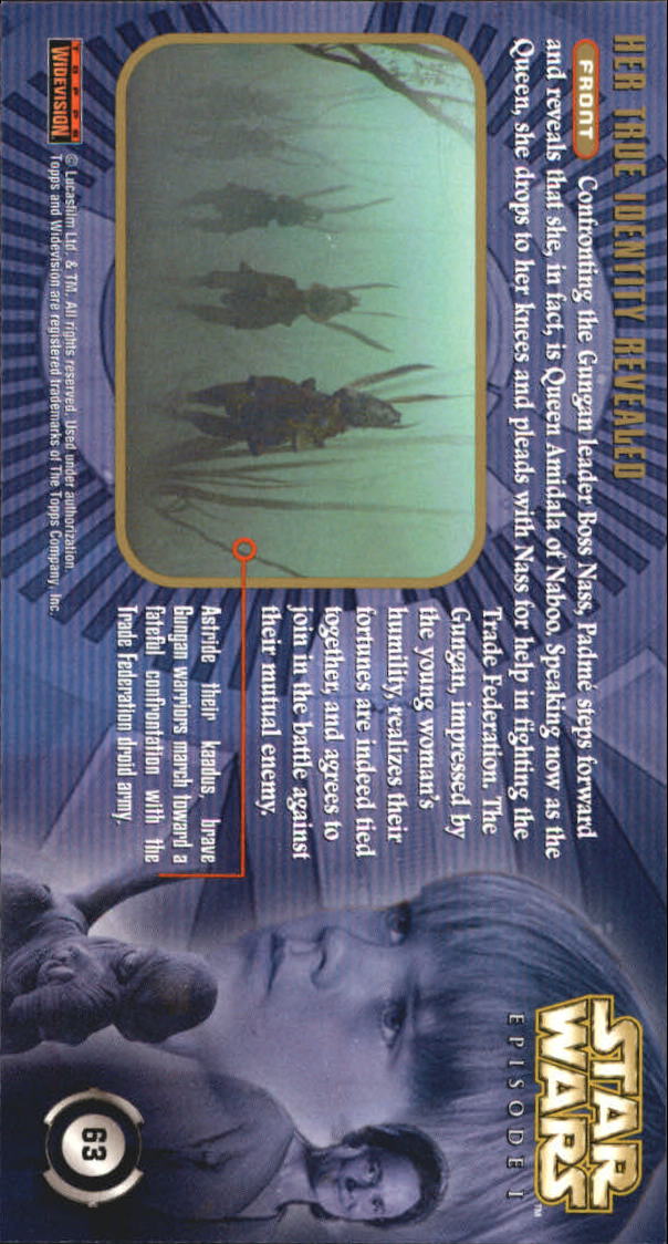 B0310- 1999 Star Wars Episode One Widevision Cards -You Pick- 15+ DARMOWA WYSYŁKA Z USA - Zdjęcie 127 z 161